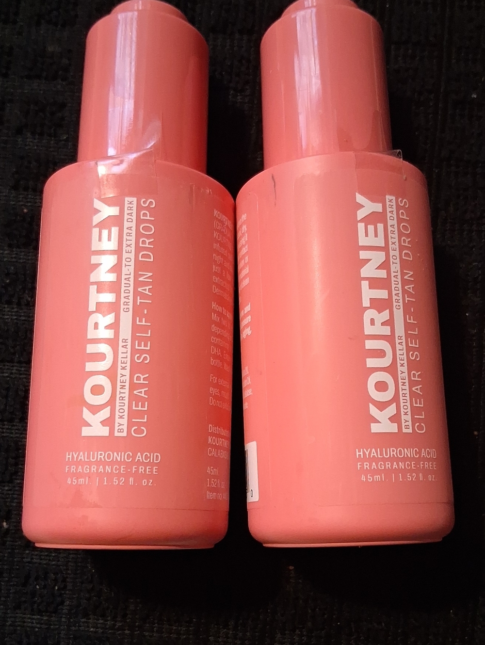 Kourtney Clear Self-Tan Drops – Hydrating Hyaluronic Acid (Coral Pink)